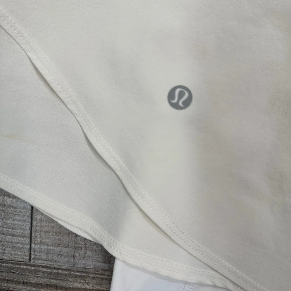 Lululemon White Court Rival High-Rise Skirt Skort Extended Liner Size 4